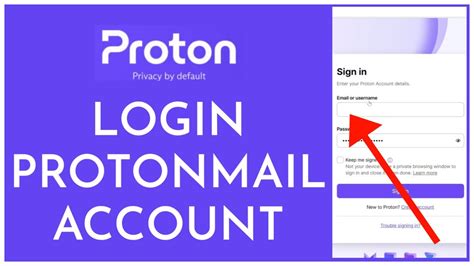 sign in to protonmail